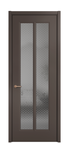 Дверь межкомнатная Паола 4 Цвет Коричневый Покрытие ЭМАЛИ Эмаль Наличник L 50 Цена 47578