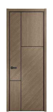 Дверь межкомнатная Юнит Слот 10-123 Цвет Дуб Кофе Покрытие ШПОН Дуб с эффектами Наличник L 50 Цена 72075