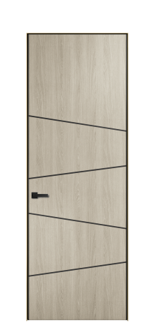 Дверь межкомнатная Слот 10-004 Цвет Мадейра песок Покрытие ПВХ ПОД ДЕРЕВО Наличник Скрытый короб золото Цена 47173
