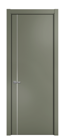Дверь межкомнатная Слот 10-011 Цвет Зеленый Покрытие Эмаль  Наличник L 75 Цена 42558