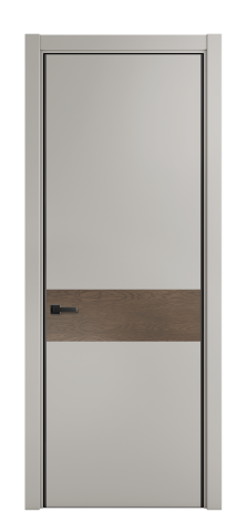 Дверь межкомнатная Дуэт 11 Цвет Серый Шелк Покрытие ЭМАЛИ Эмаль Наличник L 75 Цена 53556