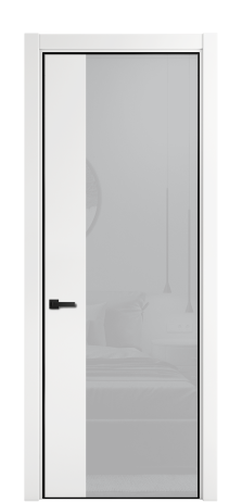 Дверь межкомнатная Ветро 20 Цвет Белый Покрытие ЭМАЛИ Эмаль Наличник L 75 Цена 72076