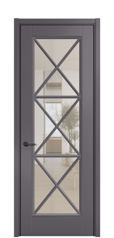 Дверь межкомнатная Сиена X3 Цвет Фиолетовый Покрытие Эмаль  Наличник L 50 Цена 53268