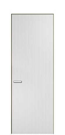 Дверь межкомнатная Бриз 1 Цвет Белый Покрытие ЭМАЛИ Эмаль Наличник  Скрытый короб золото Цена 63935