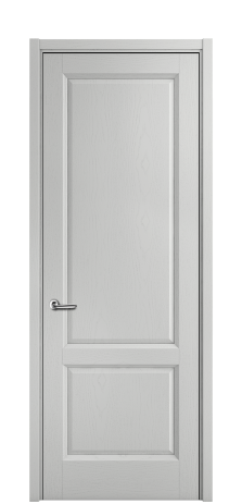 Дверь межкомнатная Неоклассик 2 Цвет Ясень Телегрей Покрытие ЭМАЛИ Шпон крашеный Наличник L 50 Цена 48110